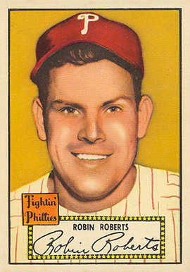 1952 Topps Robin Roberts #59b Baseball Card