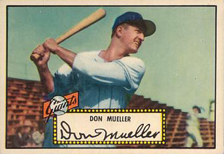 1952 Topps Don Mueller #52b Baseball Card