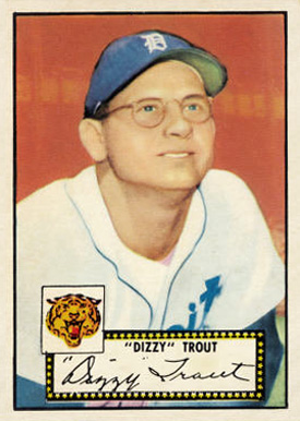 1952 Topps Dizzy Trout #39b Baseball Card