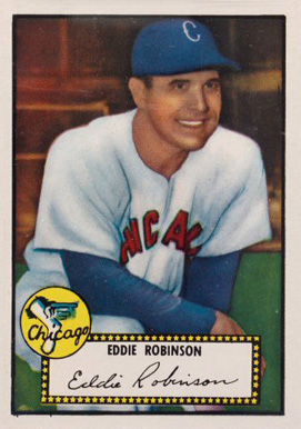 1952 Topps Eddie Robinson #32 Baseball Card