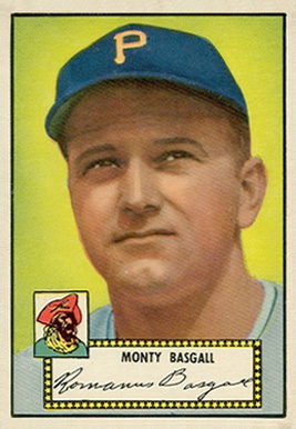 1952 Topps Monty Basgall #12b Baseball Card
