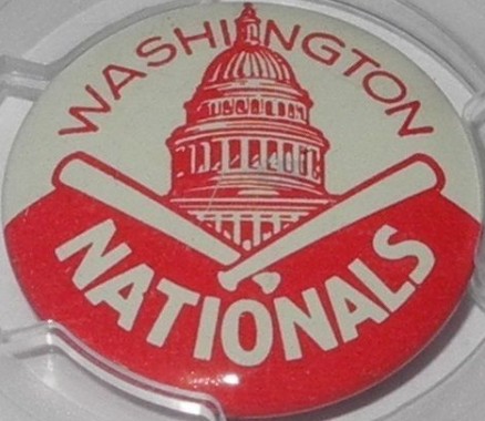 1950 PR3-8 American Nut & Chocolate Baseball Teams Washington Nationals # Baseball Card