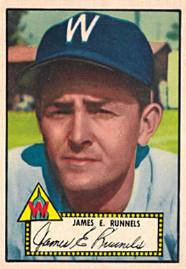 1952 Topps James L. Runnels #2b Baseball Card