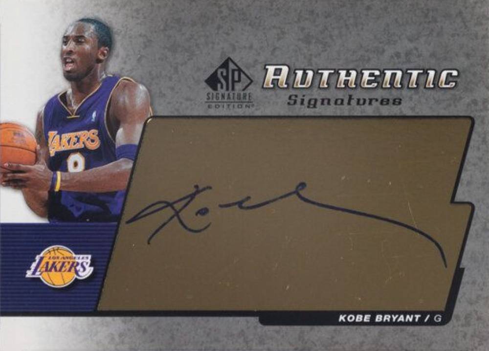 2004 SP Signature Authentic Signature Kobe Bryant #AS-KB Basketball Card