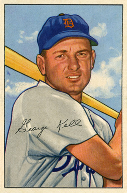1952 Bowman George Kell #75 Baseball Card