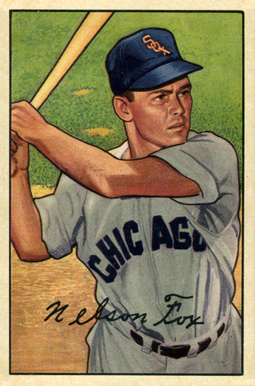 1952 Bowman Nelson Fox #21 Baseball Card