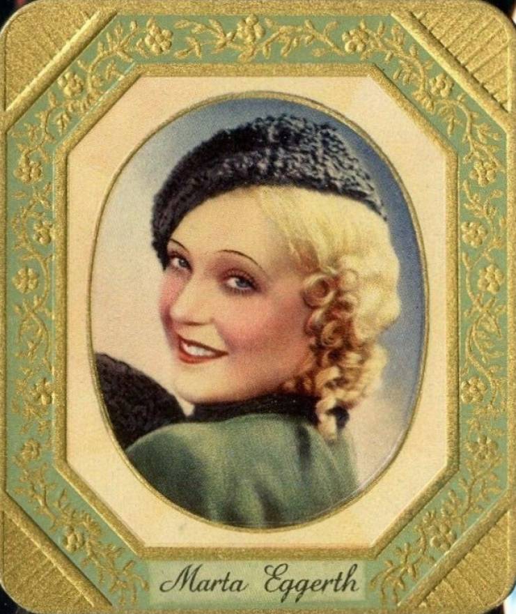 1934 Garbaty Cigarette Moderne Schonheitsgalerie Marta Eggerth #9 Non-Sports Card
