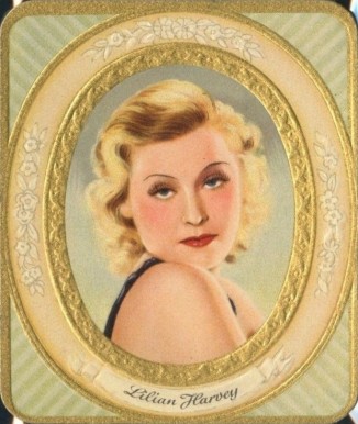 1934 Garbaty Cigarette Moderne Schonheitsgalerie Lilian Harvey #15 Non-Sports Card