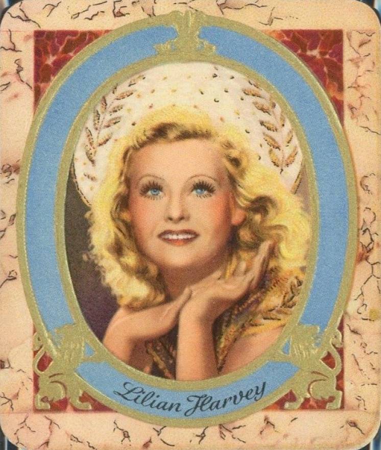 1934 Garbaty Cigarette Moderne Schonheitsgalerie Lilian Harvey #13 Non-Sports Card
