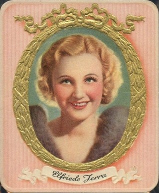 1934 Garbaty Cigarette Moderne Schonheitsgalerie Elfriede Jerra #185 Non-Sports Card