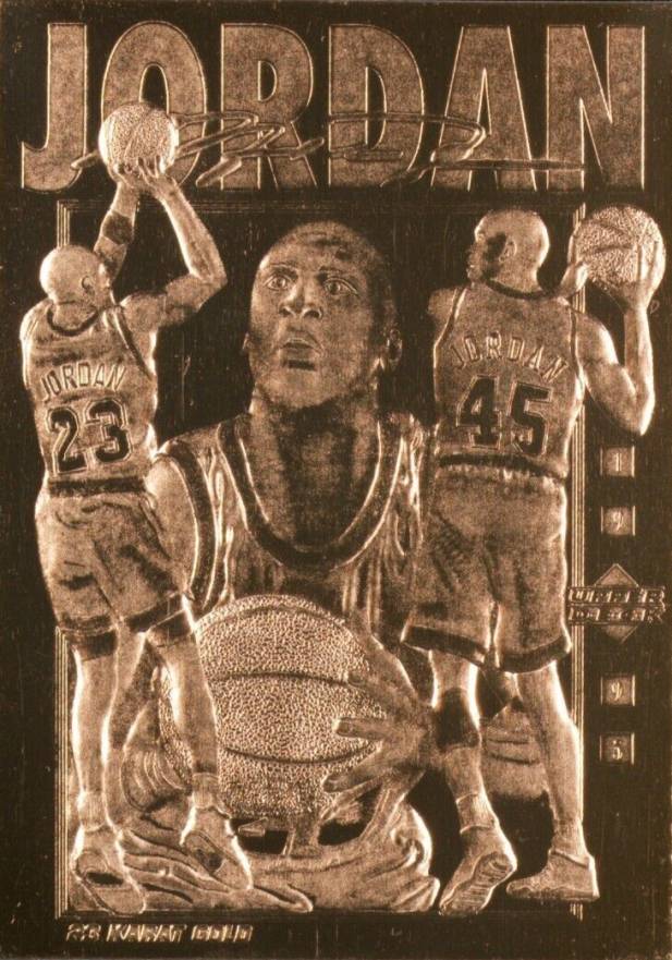 1995 Upper Deck 23k Gold Michael Jordan # Basketball Card