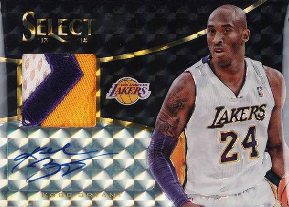 2013 Panini Select Jersey Autograph Kobe Bryant #16 Basketball Card