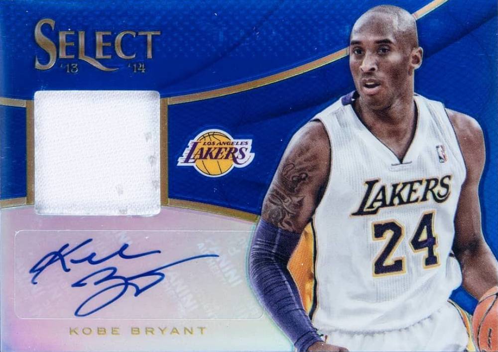 2013 Panini Select Jersey Autograph Kobe Bryant #16 Basketball Card