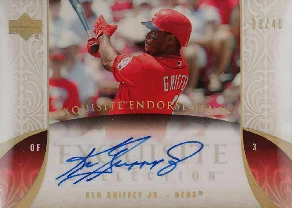 2006 Upper Deck Exquisite Collection Endorsements Ken Griffey Jr. #EN-KG2 Baseball Card
