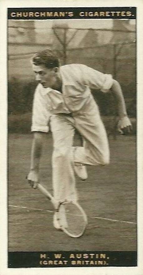 1928 W.A. & A.C. Churchman Lawn Tennis-Series of 50 H.W. Austin #4 Other Sports Card