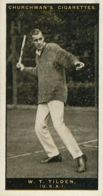 1928 W.A. & A.C. Churchman Lawn Tennis-Series of 50 Bill Tilden #46 Other Sports Card