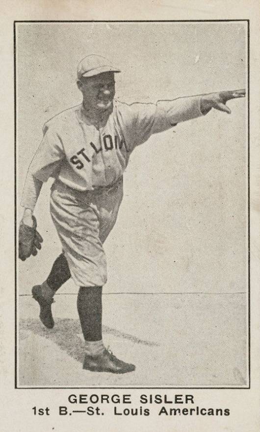 1921 American Caramel--Series of 80 George Sisler # Baseball Card