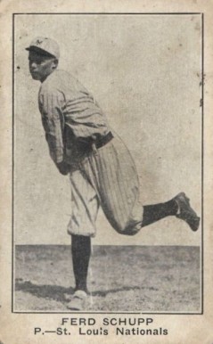 1921 American Caramel--Series of 80 Fred Schupp # Baseball Card