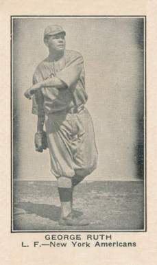 1921 American Caramel--Series of 80 George Ruth # Baseball Card