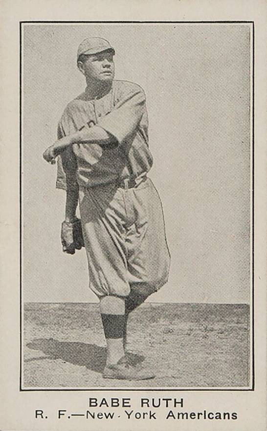 1921 American Caramel--Series of 80 Babe Ruth # Baseball Card