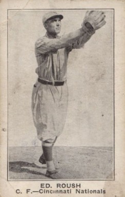 1921 American Caramel--Series of 80 Ed. Roush # Baseball Card