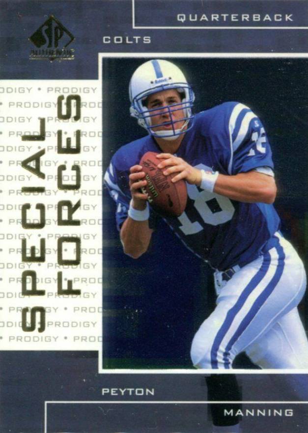 1998 SP Authentic Special Forces Peyton Manning #S22 Football Card