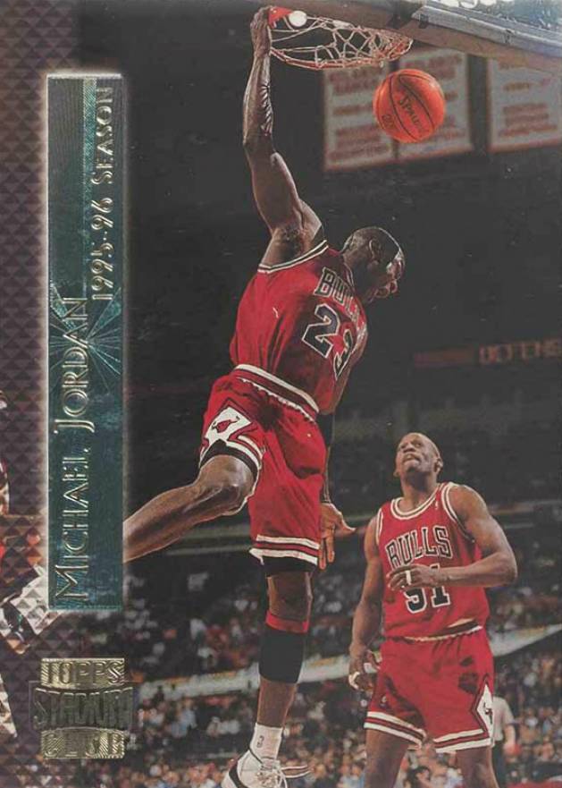 1996 Stadium Club Shining Moments Michael Jordan #SM2 Basketball Card