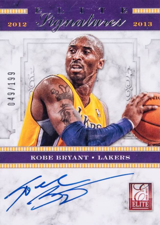 2012 Panini Elite Signatures Kobe Bryant #1 Basketball Card