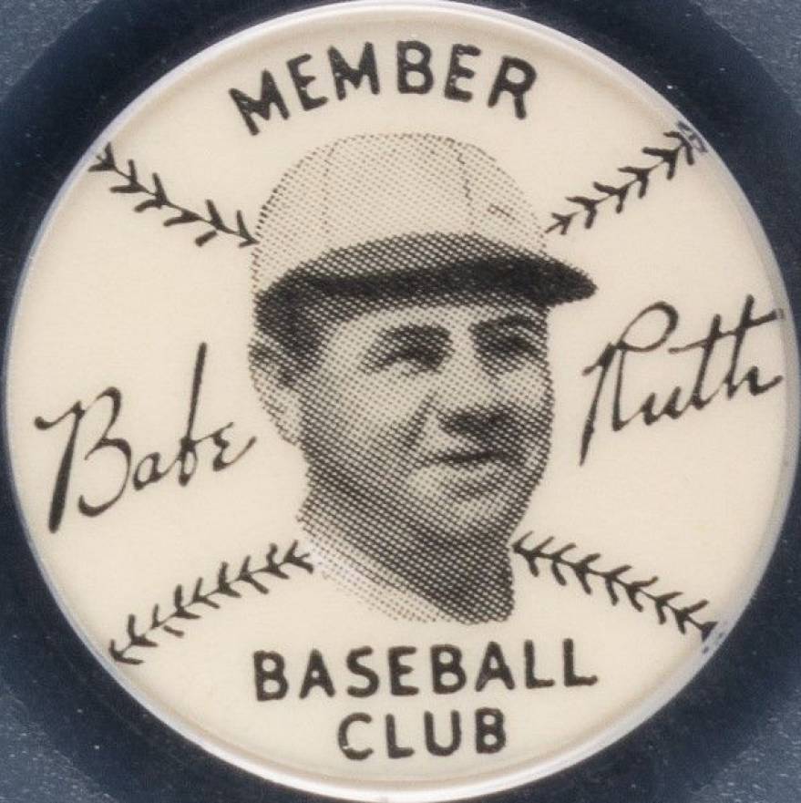 1934 Quaker Oats Pins  Babe Ruth # Baseball Card