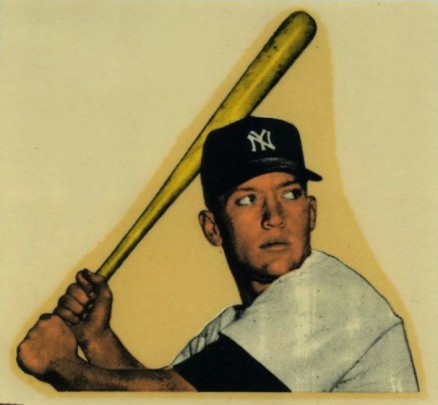 1956 Mac Boy Decal Mickey Mantle # Baseball Card