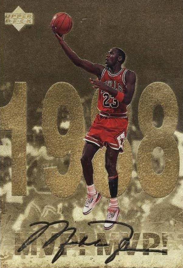 1998 Upper Deck Gatorade Michael Jordan MVP! MVP! #4 Basketball Card