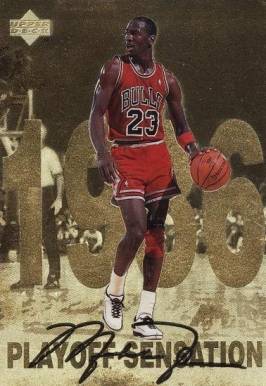 1998 Upper Deck Gatorade Michael Jordan Playoff Sensation #2 Basketball Card