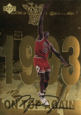 1998 Upper Deck Gatorade Michael Jordan On Top Again #9 Basketball Card