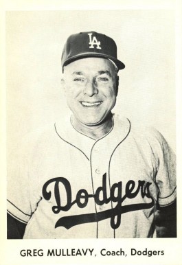 1958 Dodgers Team Issue Greg Mulleavy #15 Baseball Card
