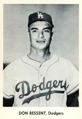 1958 Dodgers Team Issue Don Bessent #3 Baseball Card