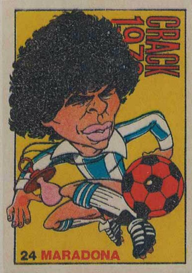 1978 Crack Campeonato Mundial Diego Maradona #24 Soccer Card