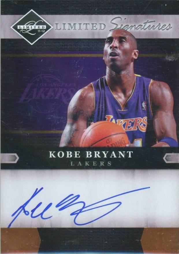 2011 Panini Limited Signatures Kobe Bryant #8 Basketball Card