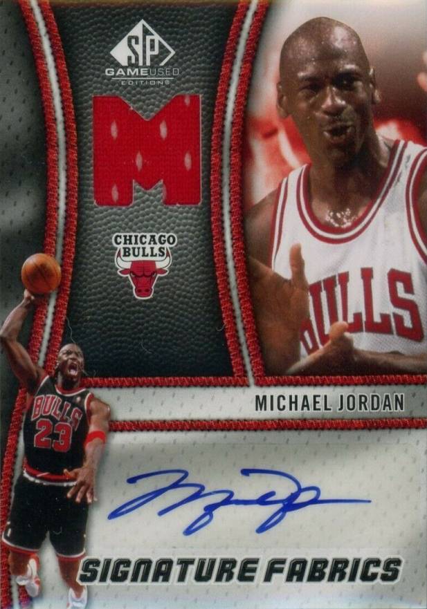 2009 SP Game Used Signature Fabrics Michael Jordan #SF-MJ Basketball Card