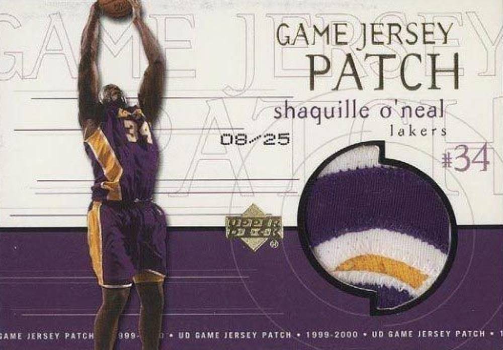 1999 Upper Deck Game Jerseys Patch Shaquille O'Neal #SO Basketball Card