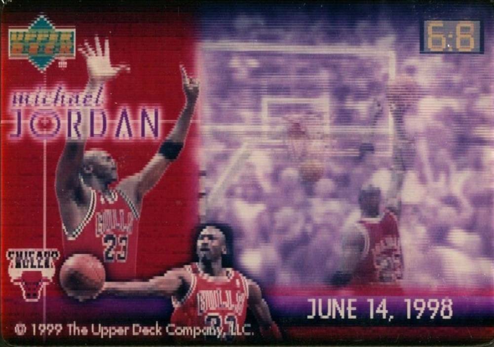 1999 Upper Deck Authenticated MJ Farewell Shot Michael Jordan # Basketball Card