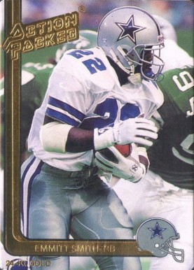 1991 Action Packed 24KT Gold Emmitt Smith #13G Football Card
