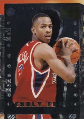 1996 Metal Freshly Forged Allen Iverson #8 Basketball Card