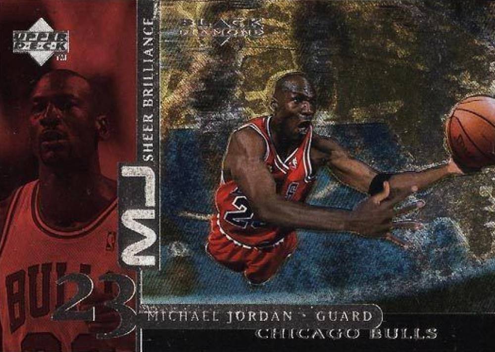 1998 Upper Deck Black Diamond Sheer Brilliance Michael Jordan #SB10 Basketball Card