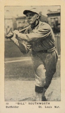 1927 American Caramel--Series of 60 "Bill" Southworth #10 Baseball Card