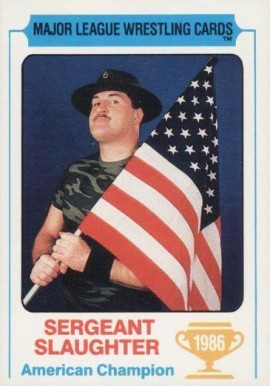 1986 Carnation Major League Wrestling Sergeant Slaughter # Other Sports Card