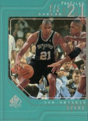 1997 SP Authentic Profiles Tim Duncan #P37 Basketball Card