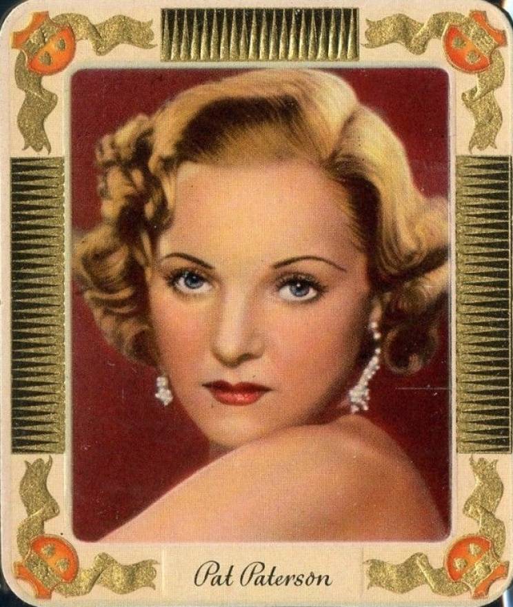 1934 Garbaty Cigarette Moderne Schonheitsgalerie Pat Paterson #209 Non-Sports Card