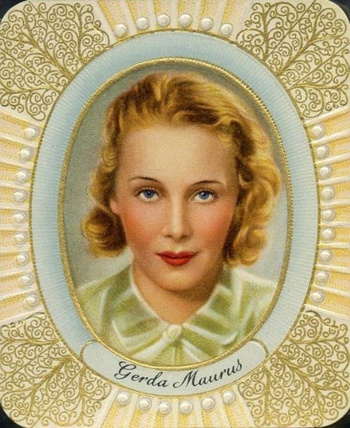 1934 Garbaty Cigarette Moderne Schonheitsgalerie Gerda Maurus #45 Non-Sports Card