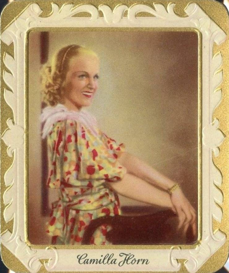 1934 Garbaty Cigarette Moderne Schonheitsgalerie Camilla Horn #85 Non-Sports Card
