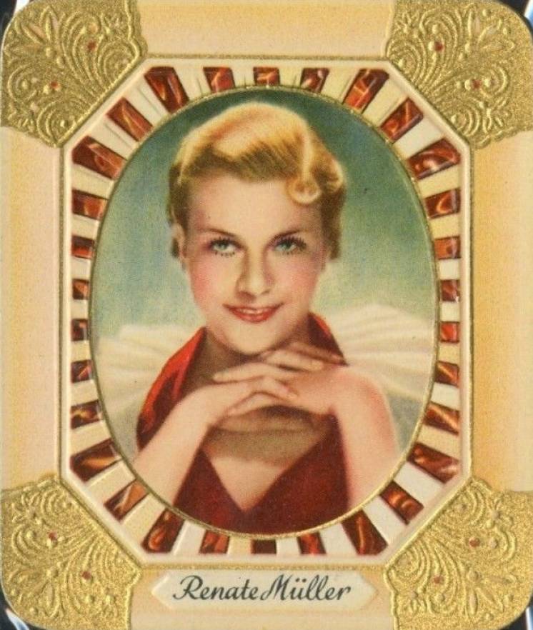 1934 Garbaty Cigarette Moderne Schonheitsgalerie Renate Muller #19 Non-Sports Card